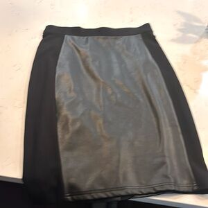 I State faux leather skirt